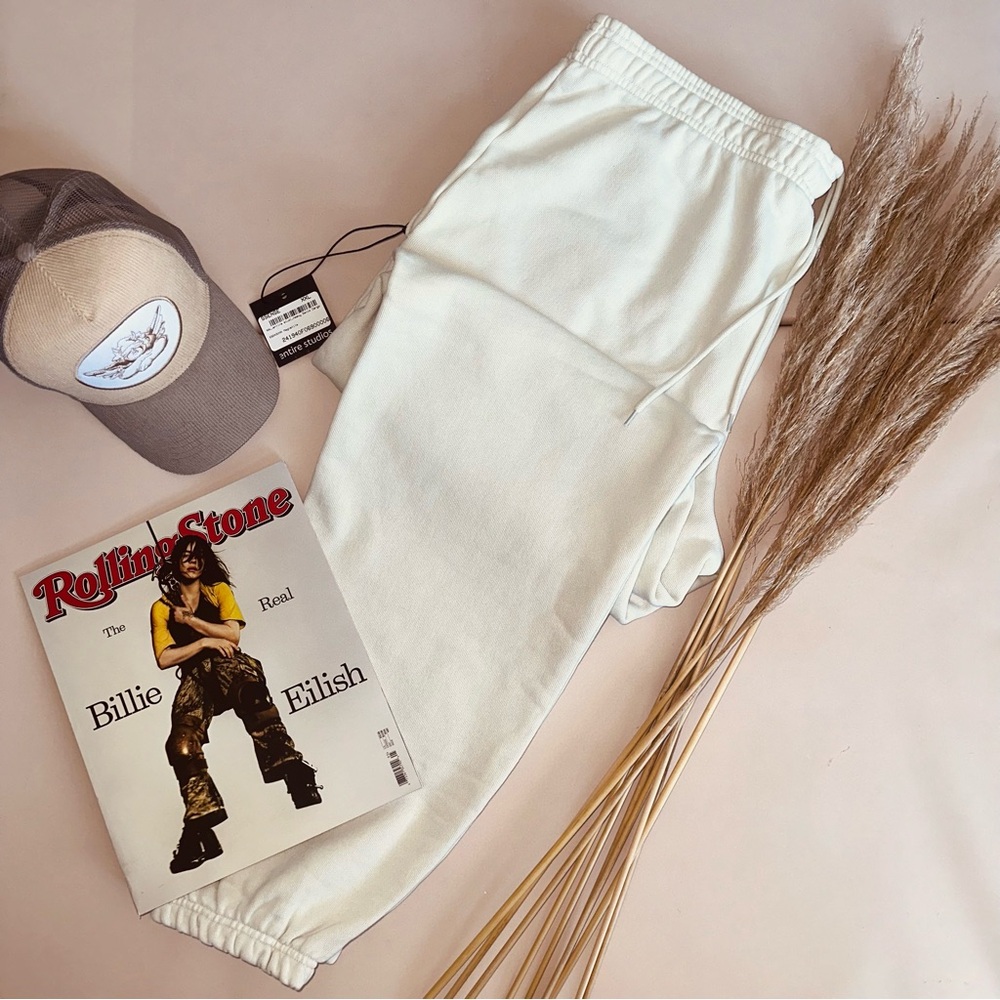 ENTIRE STUDIOS Off White Heavy Lounge Pants